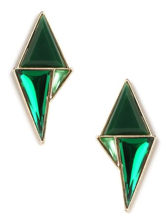 Earrings - green