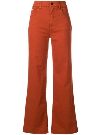 Shop Alexa Chung flared trousers with Express Delivery - FARFETCH