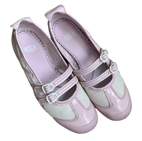 onitsuka tiger patent leather ballet flats
