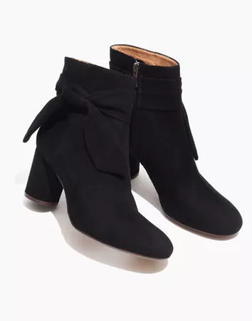 The Esme Bow Boot in Suede