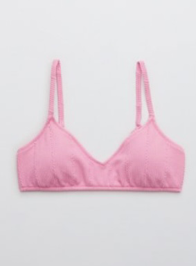 pink swim top