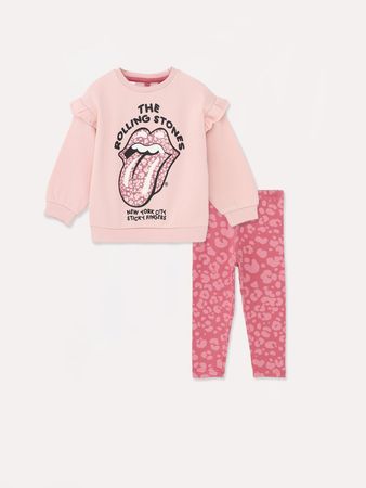 Conjunto de sweatshirt e calças Rolling Stones ©Universal - Conjuntos - ROUPA - Bebé Menina - Crianças - | Lefties Portugal