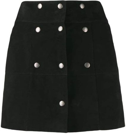 button panelled mini skirt