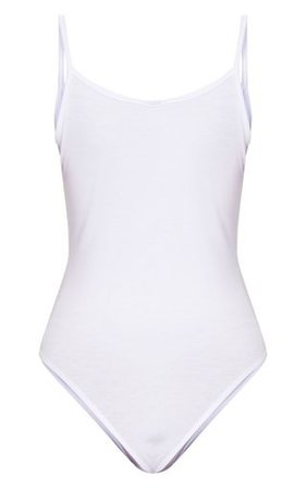 Basic White Bodysuit | Tops | PrettyLittleThing