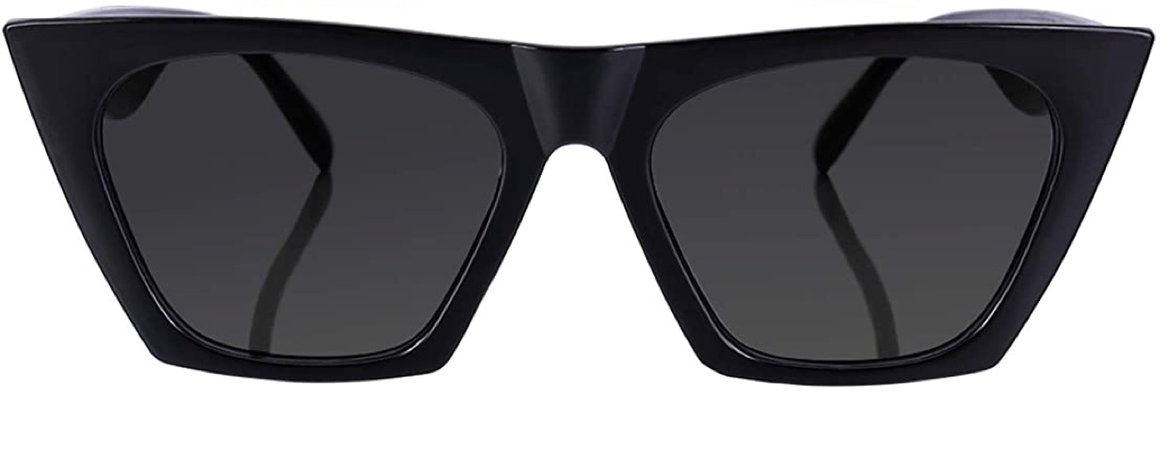 Black Cat Eye Square Vintage Sunglasses