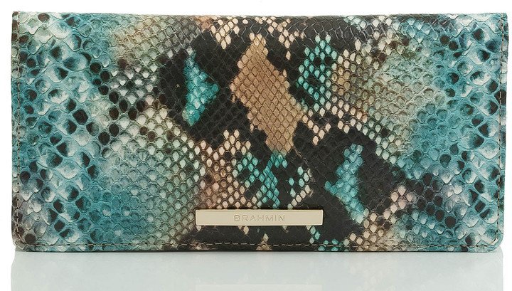 Ady Snake Embossed Leather Wallet