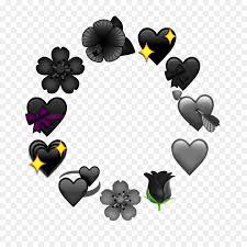 black aesthetic emojis