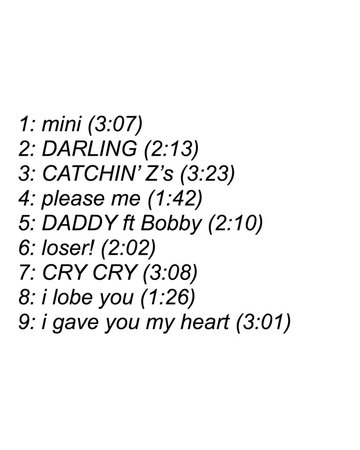 ‘MINI’ Album Songs