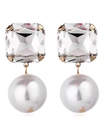 2019 Pearl Gem Shiny Luxury Earrings In WHITE | DressLily.com