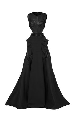 Tokyo Lambskin-Paneled Gown By Maticevski | Moda Operandi