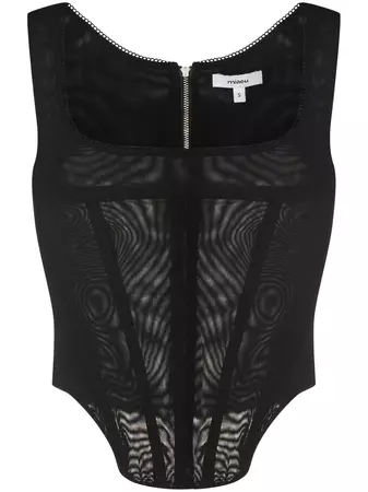 Miaou Campbell corset-style Top