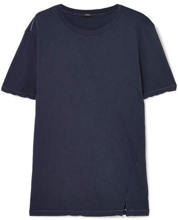 Organic Cotton-jersey T-shirt - Navy