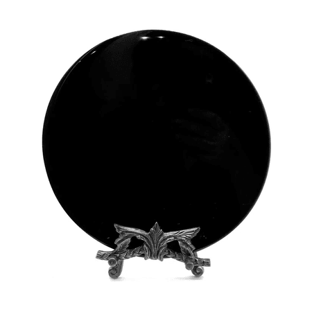 Black obsidian scrying mirror