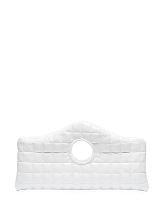 Shop white A.W.A.K.E. Mode Liv padded clutch bag with Express Delivery - Farfetch