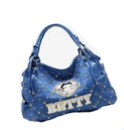 blue Betty Boop bag