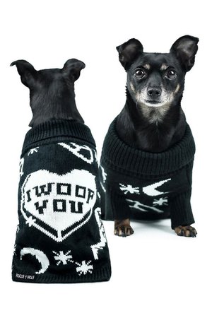 I Woof You Knitted Dog Pet Sweater by The Rogue + The Wolf