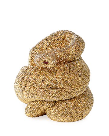 Judith Leiber Couture Snake Golden Cobra Minaudiere | Neiman Marcus