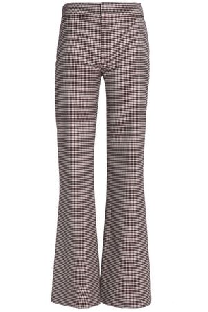 Houndstooth wool-blend flared pants | CHLOÉ |