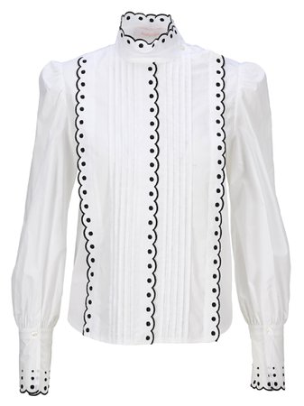 See by Chloé See By Chloe Scalloped Trim Blouse