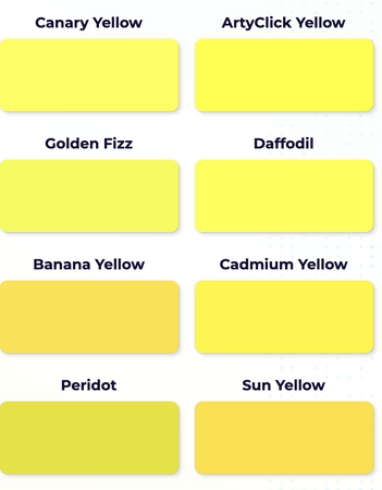 Yellow Bright Color Pallet