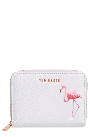 Ted Baker London Pistachio Flamingo Leather Wallet | Nordstrom