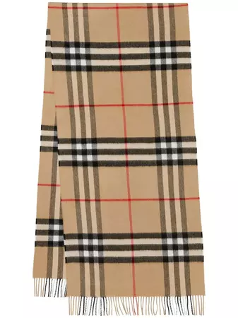 Burberry Exaggerated-Check Cashmere Scarf - Farfetch