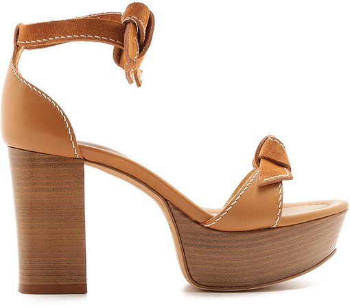 Clarita Bow-Detail Leather Sandals
