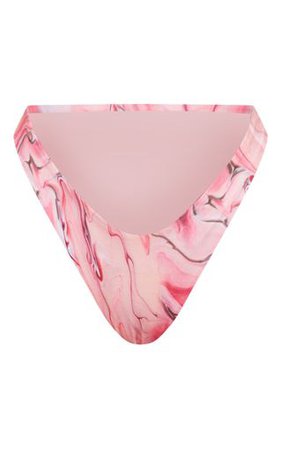 Pink Acid High Brazilian Bikini Bottom | PrettyLittleThing