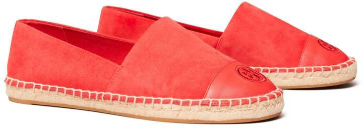 Color-Block Mixed-Material Espadrille