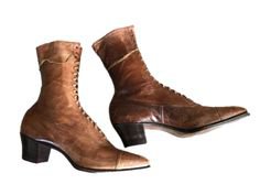 brown victorian/edwardian boots