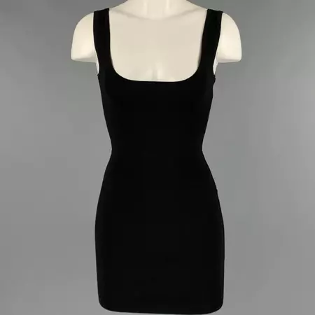 Calvin Klein Black Jersey Tank Bodycon Mini Dress | Grailed