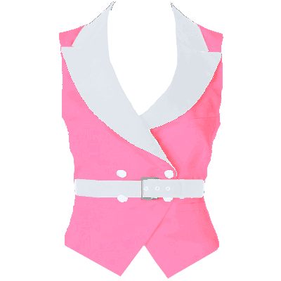 Vintage Chanel Belted Waistcoat - Pink 2 (Dei5 Edit)