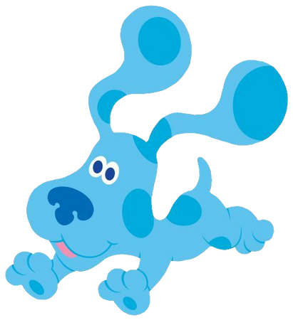 blue jumping, blue's clues