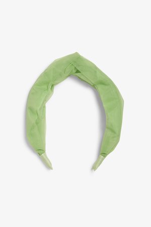 Tulle knot headband - Green apple - Hair accessories - Monki WW