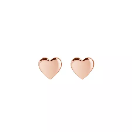 Tiny Heart Earrings, 9K 14K 18K Gold Earrings, White Gold, Small Gold Heart, Romantic Gift for Her, Mini Love Stud Earrings, Minimal Studs - Etsy