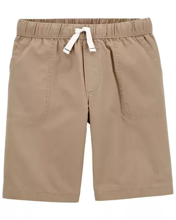 Easy Pull-On Poplin Shorts | carters.com