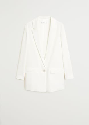 Structured blazer - Women | Mango USA white