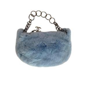 Chanel Baby Blue Fur Chain Bag – Treasures of NYC