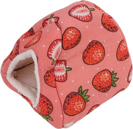 Warm Small Pet Bed, Cute Hamster Cotton Comfortable Pink for Guinea Pig for Hamster(Small Code) : Amazon.com.au: Pet Supplies