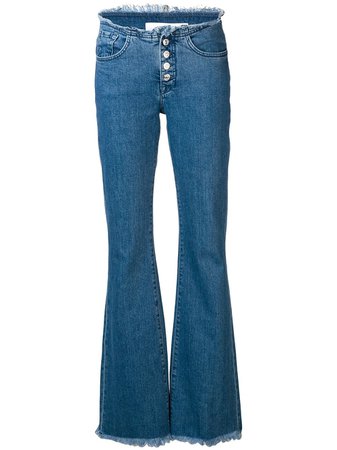 Marques'almeida Button-Up Flared Jeans | Farfetch.com