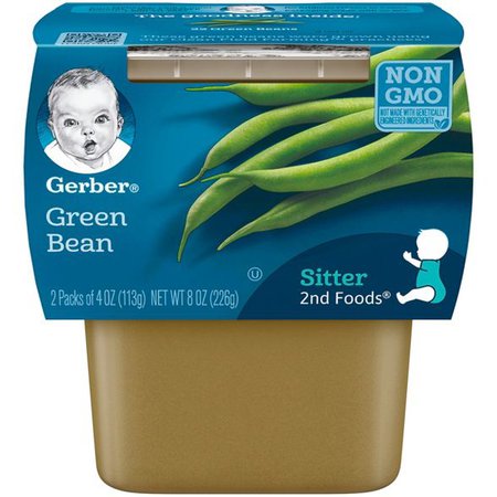 Gerber 2nd Foods Green Bean Baby Food - 2ct/4oz Each : Target