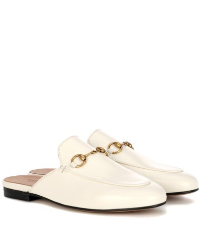 Princetown Leather Slippers - Gucci | mytheresa