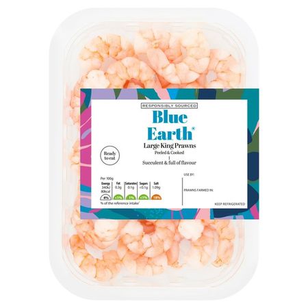 Blue Earth Foods Cooked & Peeled King Prawns | Ocado