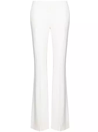 Shop Alexander McQueen mid-rise flared trousers with Express Delivery - FARFETCH