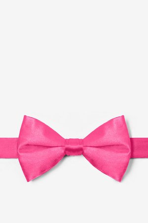 Hot Pink Silk Hot Pink Pre-Tied Bow Tie | Ties.com