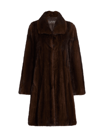 Mink Fur A-Line Coat