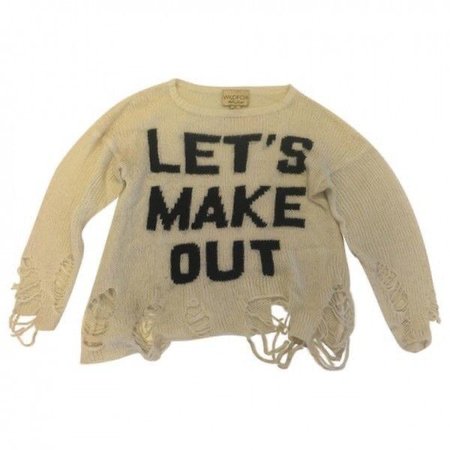 Let’s Makeout Distressed Sweater