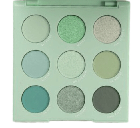 Green Eyeshadow Palette cut