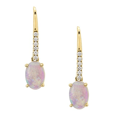 Opal pink earrings