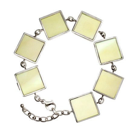 Sterling Silver Art Deco Bracelet with Lemon Quartzes, Featured in Vogue For Sale at 1stdibs